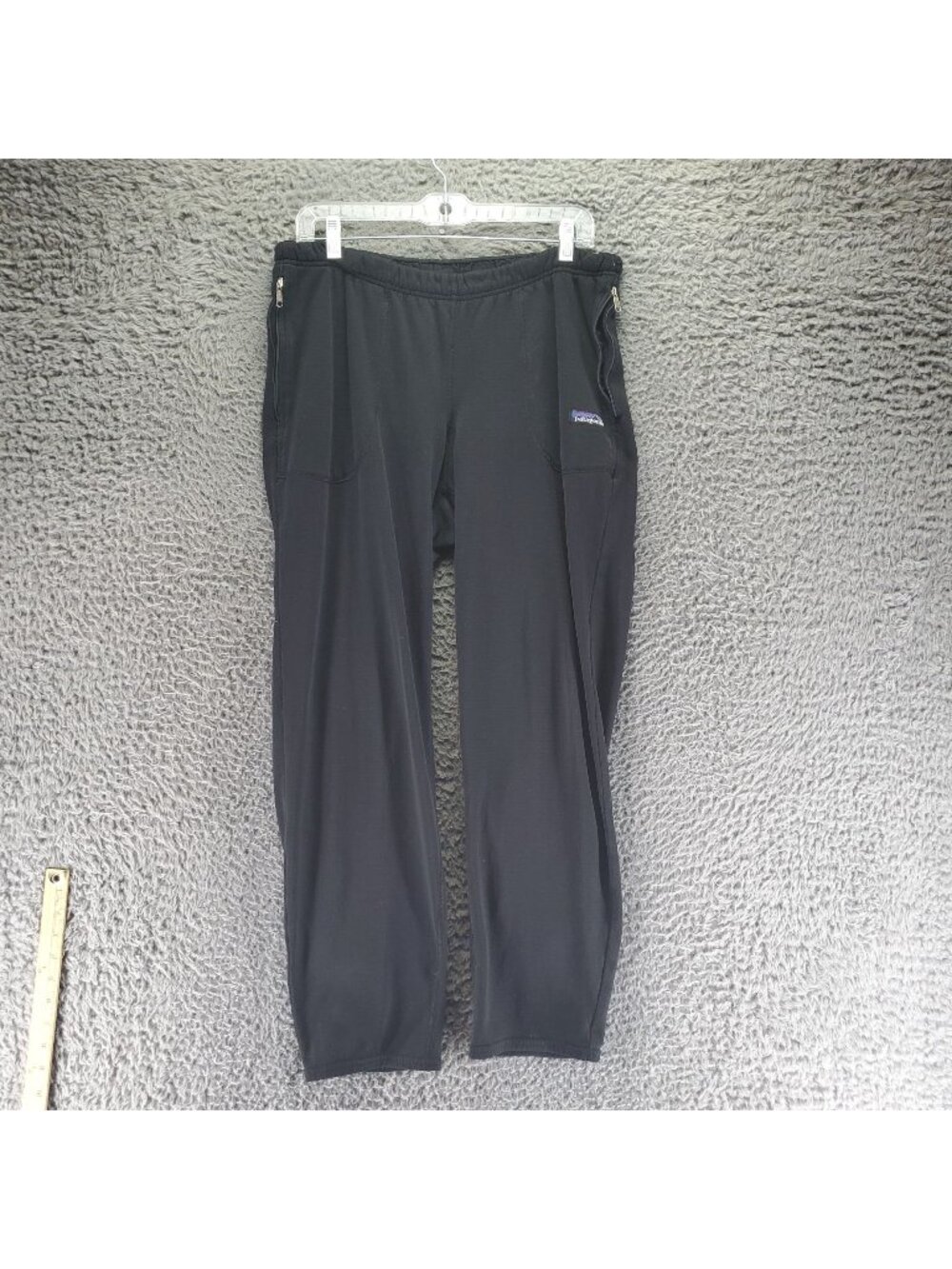Patagonia Pants Mens Medium Black Vintage USA Fleece Sweatpants
